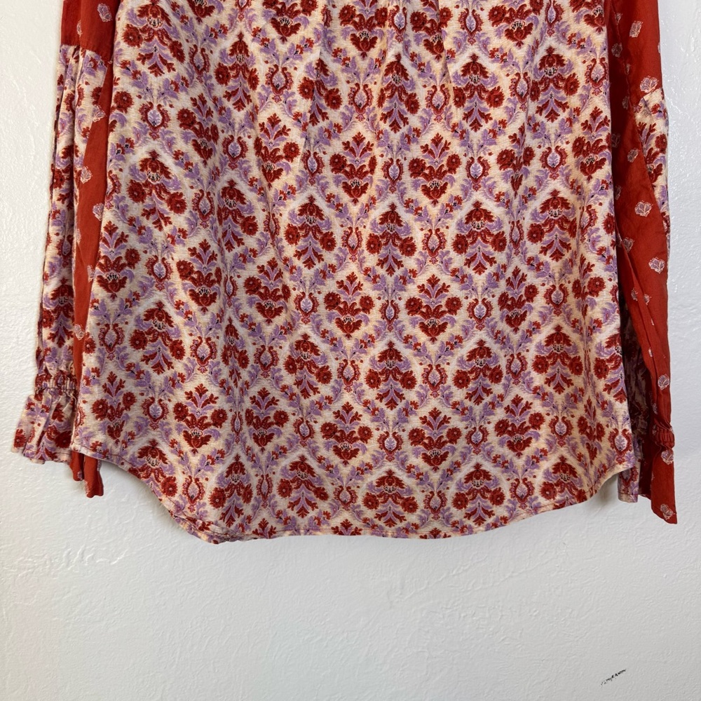 Sundance Explorer Patchwork Boho Popover Shirt - image 9